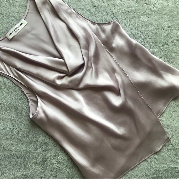Amanda Uprichard Tops - Amanda Uprichard Silk Sleeveless Cowl Top Lavender
